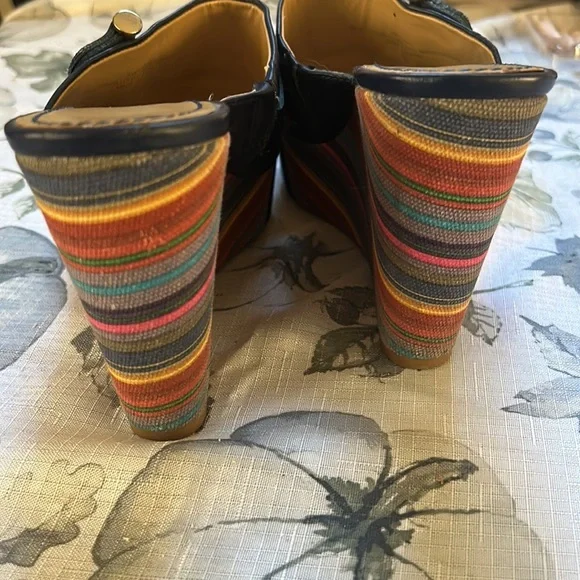 Nine West navy blue wedge size 8 - Picture 5 of 8